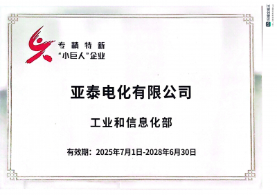 国家级专精特新小巨人企业